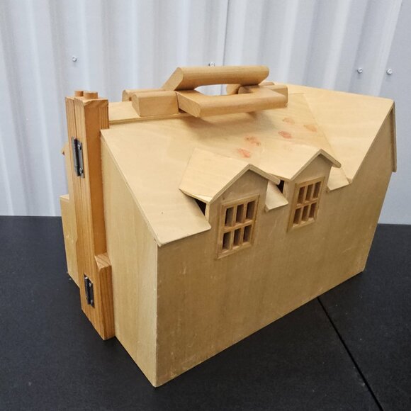 Melissa & Doug Wooden Fold And Go Doll House - Picture 3 of 14